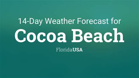 10-day weather forecast for cocoa beach florida|weather radar cocoa beach florida.